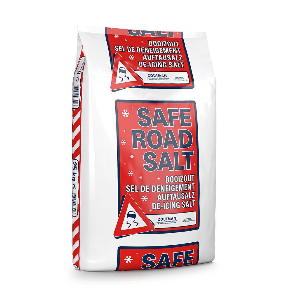 Safe Road Salt 25KG - Klassiek Strooizout - Dooizout