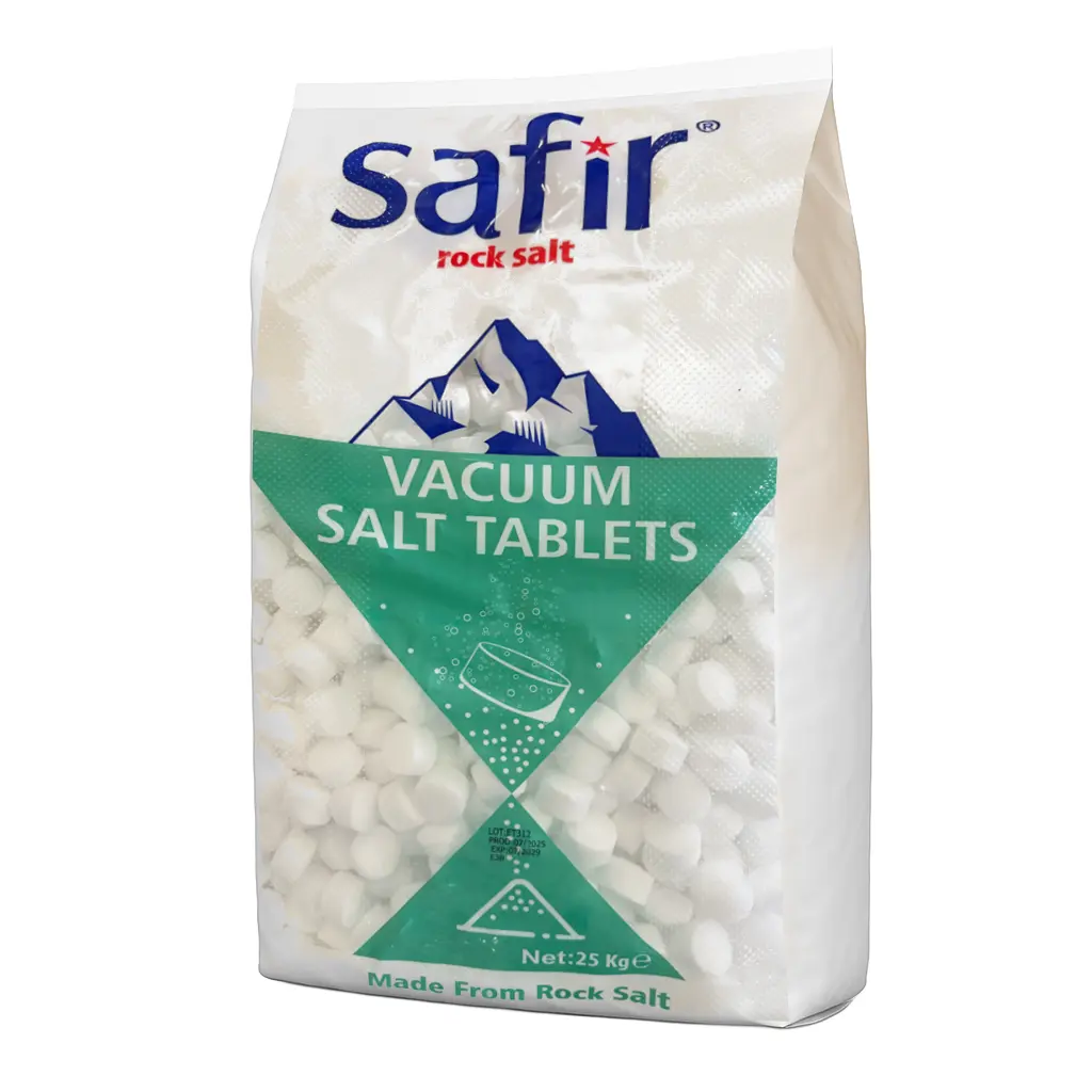 Pastilles de Sel Safir pour Adoucisseurs d'Eau 25 kg (49/palette) – Pastilles de Sel pour Adoucisseurs d'Eau